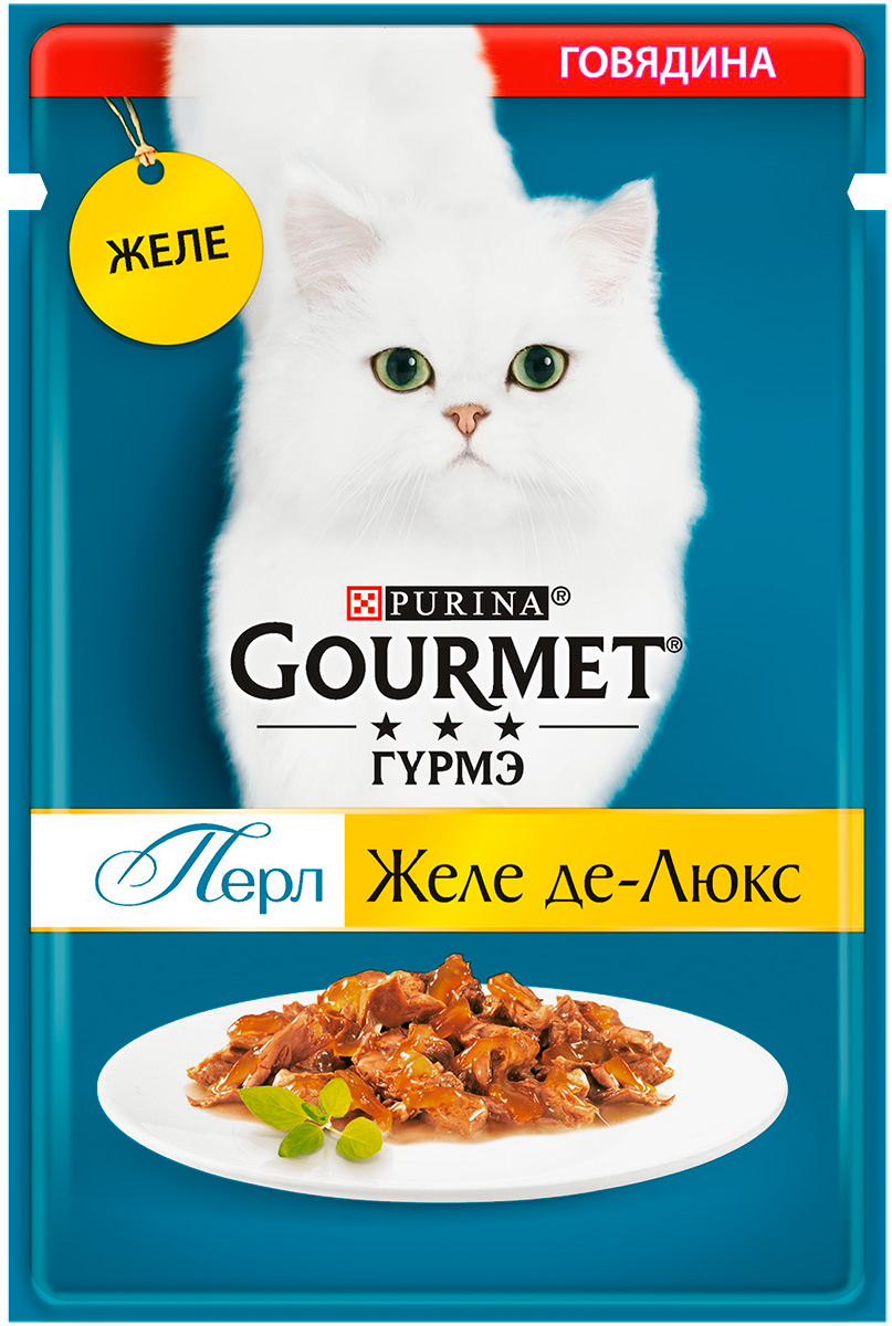 

Gourmet Perle желе де-люкс для взрослых кошек с говядиной в желе (75 гр х 26 шт)