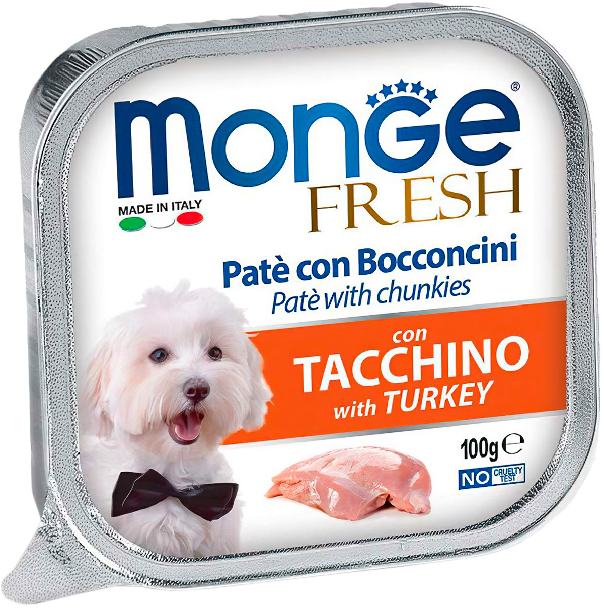 

Monge Fresh Dog для взрослых собак паштет с индейкой (100 гр)