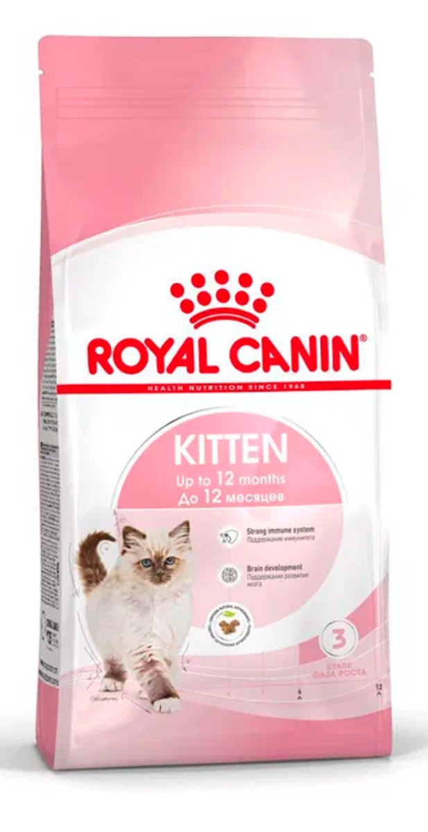 ROYAL CANIN KITTEN для котят период второй фазы роста сбалансированный (2 кг)