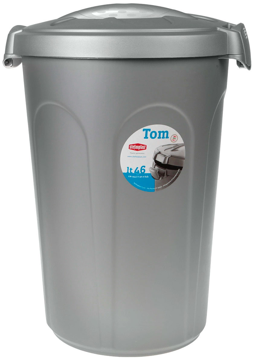 

Контейнер для корма Stefanplast Tom серебряный 16 кг 46 л (1 шт)