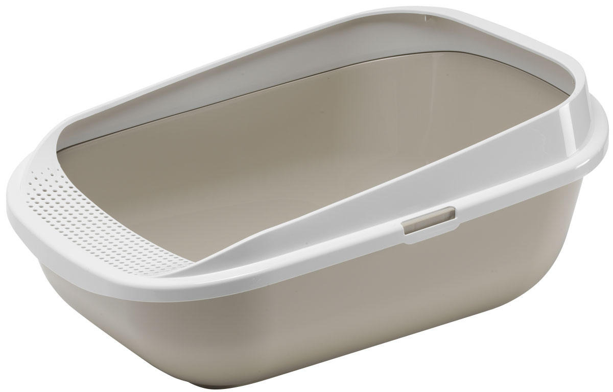 

Туалет для кошек Moderna Comfy Step серый 57 x 43 x 26 см (1 шт)