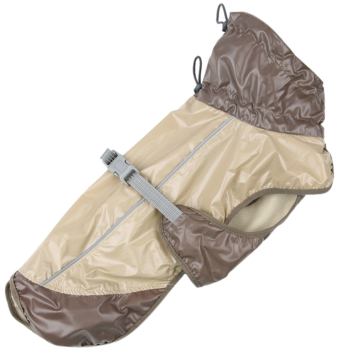 

For My Dogs попона дождевик для собак коричневая Fw825-2019 Br (20)