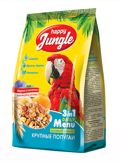 

Happy Jungle для крупных попугаев (500 гр)
