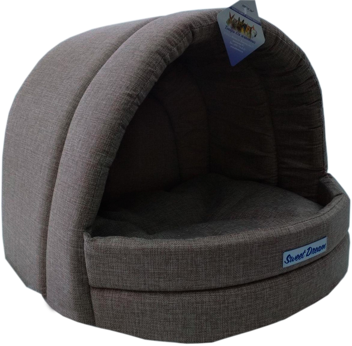 

Лежанка для животных Сладкий сон Рогожка эстрада № 2 серый 2 44 х 40 х 36 см (1 шт)