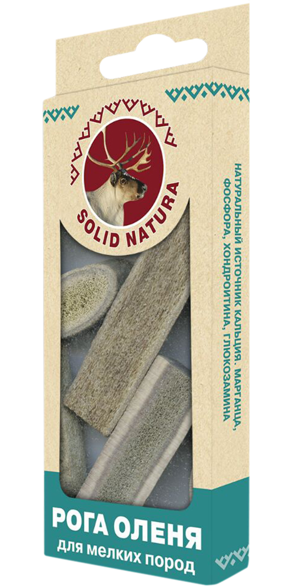 

Лакомство Solid Natura для собак маленьких пород рога оленя (40 гр)