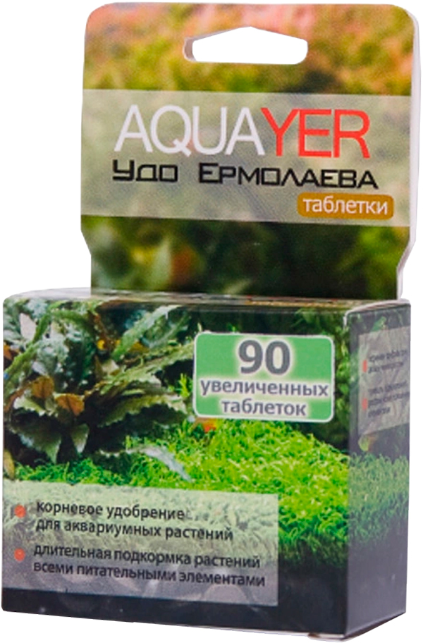 

Удобрение для аквариумных растений корневое Aquayer Удо Ермолаева Таблетки уп. 90 таблеток (1 шт)