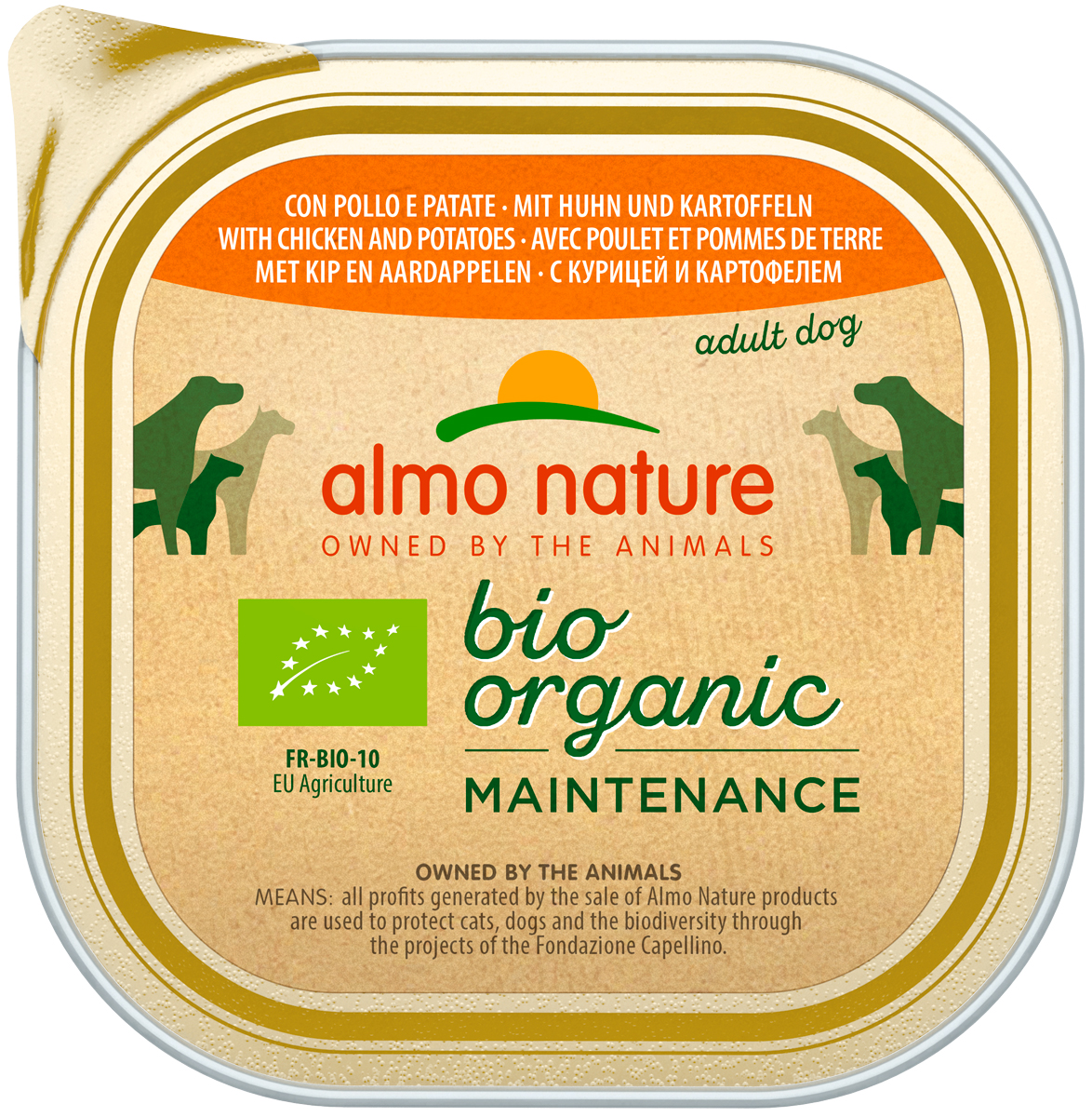 

Almo Nature Dog Daily Menu Bio Organic для взрослых собак паштет с курицей и картофелем (300 гр х 9 шт)