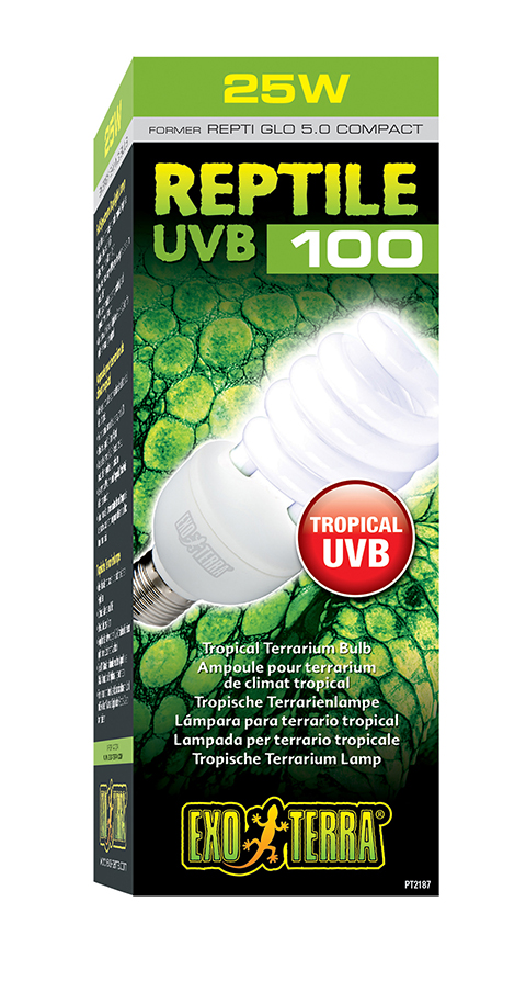 

Ультрафиолетовая лампа Exo Terra Reptile Uvb100 Repti Glo 5.0 Compact T10 для водных черепах (13 Вт)