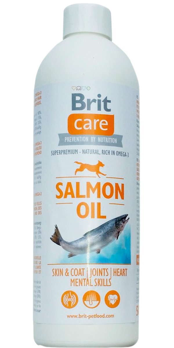 

Добавка пищевая лососевое масло Brit Care Salmon Oil для собак (500 мл)