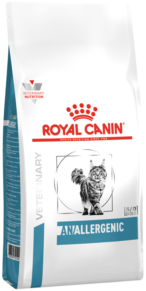 

Royal Canin Anallergenic для взрослых кошек при пищевой аллергии и непереносимости (2 кг)