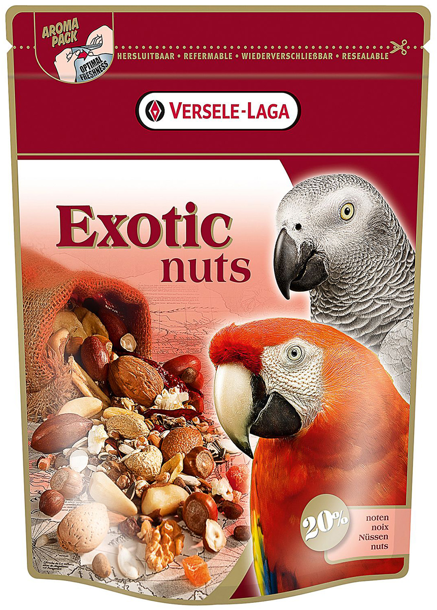 

Versele-laga Exotic Nuts корм для крупных попугаев с орехами (750 гр)