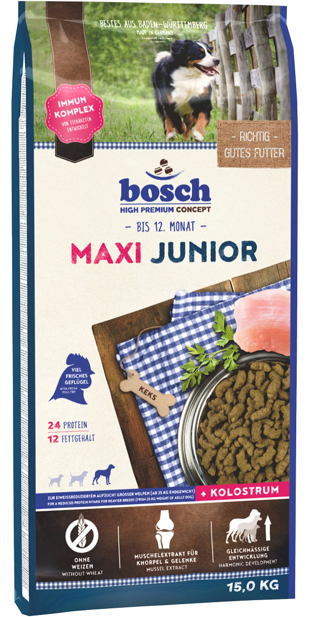 

Bosch Junior Maxi для щенков крупных пород (15 кг)