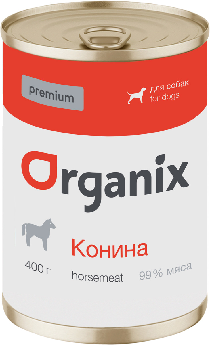 

Organix Premium для взрослых собак с кониной (400 гр)