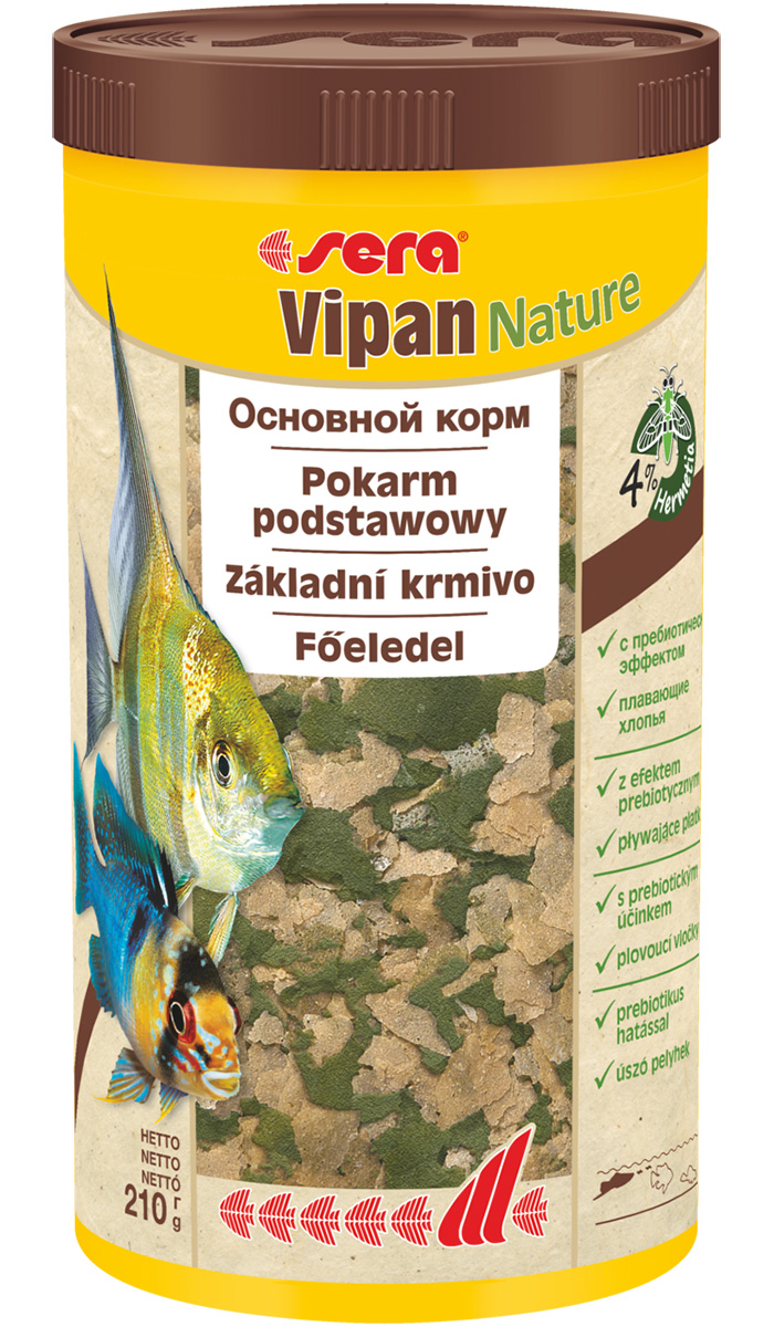 

Sera Vipan Nature корм хлопья для рыб основной (21 л)