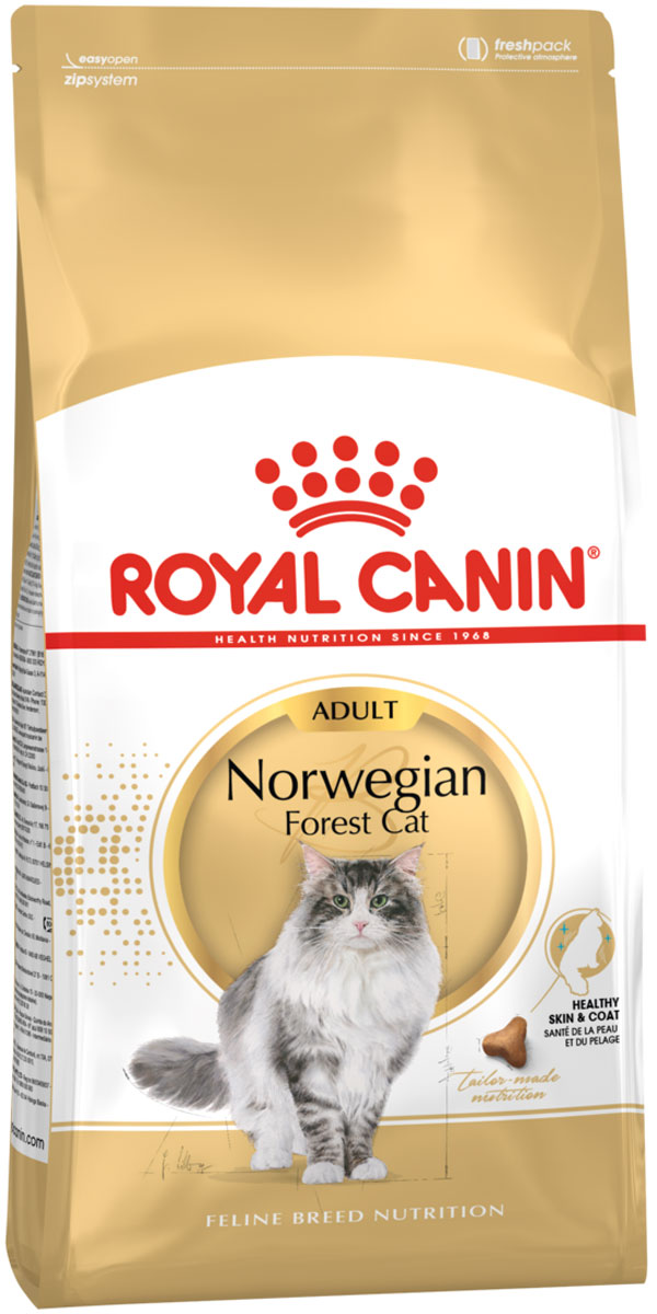 

Royal Canin Norwegian Forest Cat Adult для взрослых норвежских лесных кошек (2 кг)