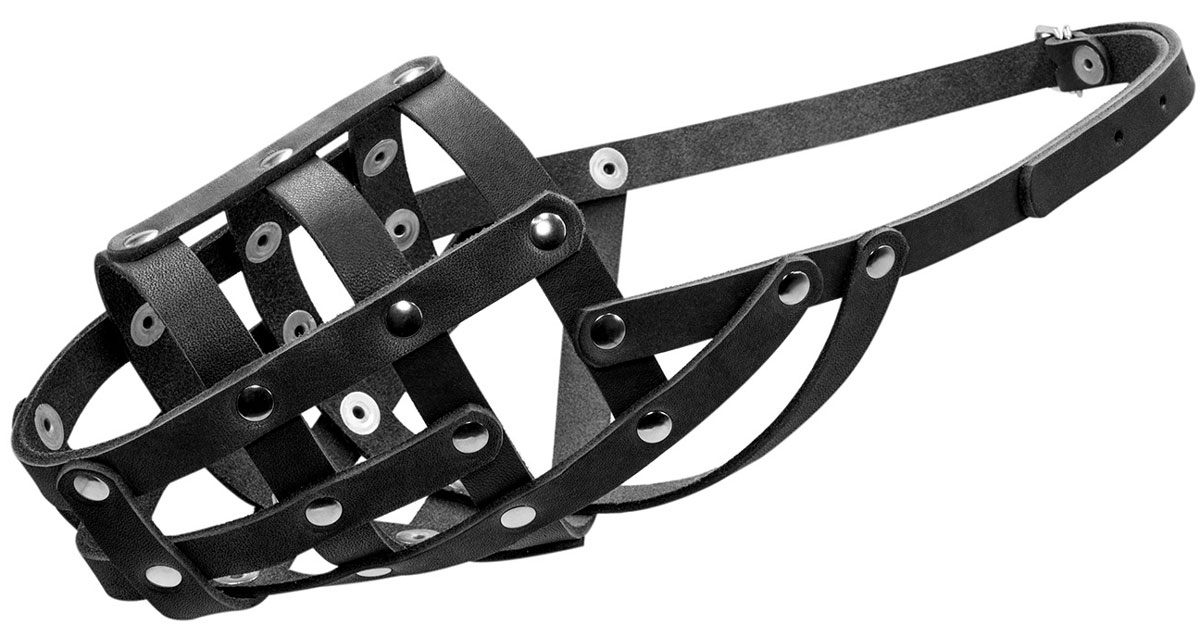 

Намордник для собак кожаный мягкий черный № 3 ротвейлер сука лабрадор Collar (1 шт)