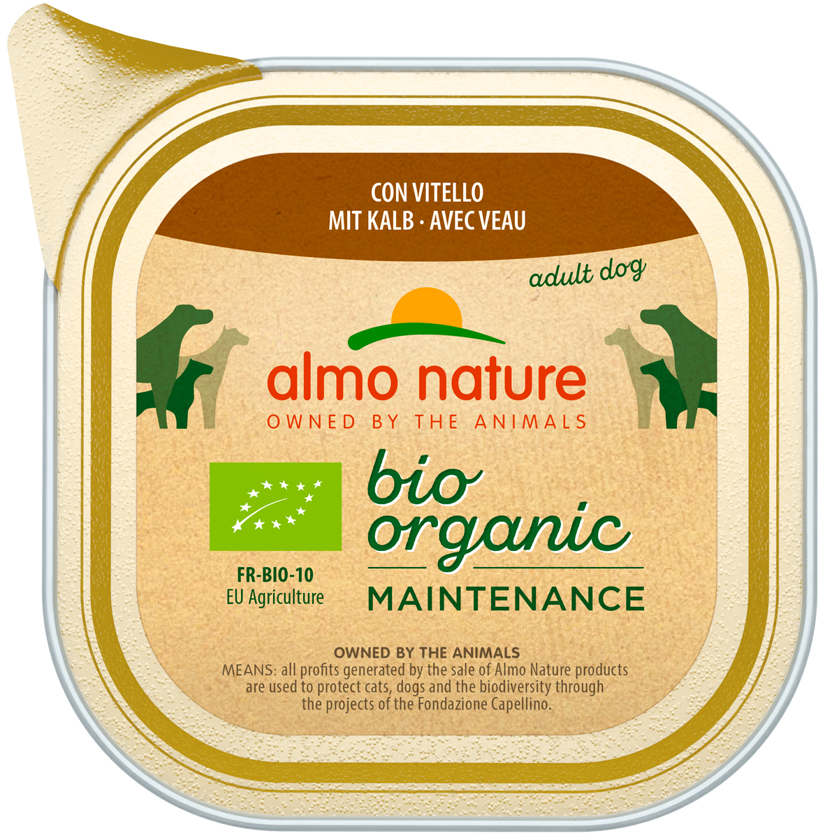 

Almo Nature Dog Daily Menu Bio Organic для взрослых собак паштет с телятиной (100 гр)