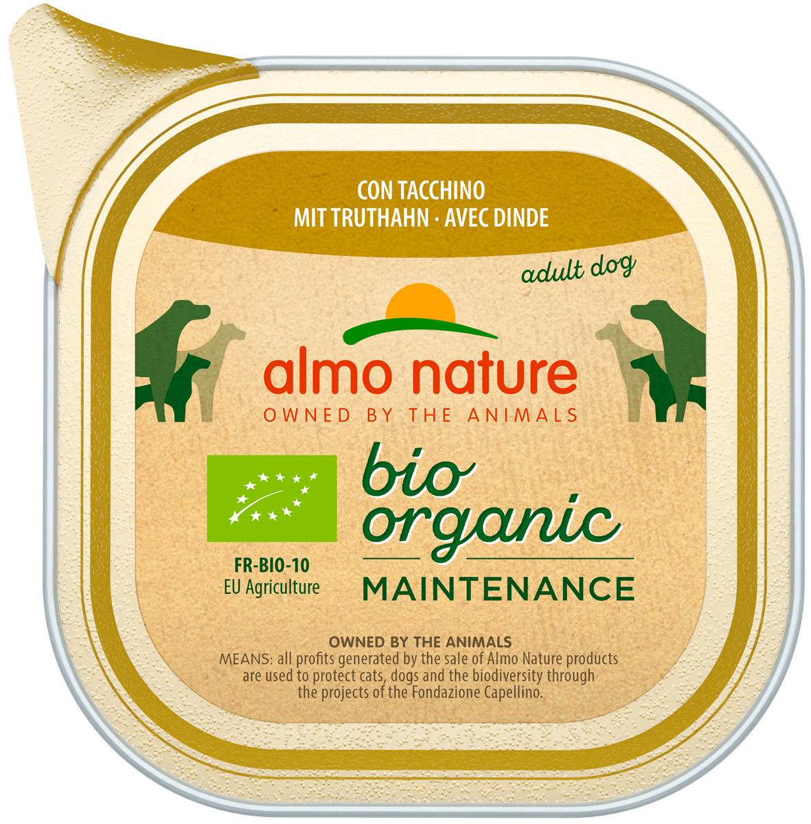 

Almo Nature Dog Daily Menu Bio Organic для взрослых собак паштет с индейкой (100 гр)