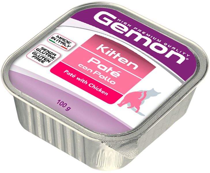 

Gemon Kitten для котят паштет с курицей (100 гр х 32 шт)