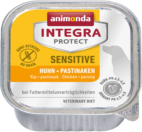 

Animonda Integra Protect Dog Sensitive для взрослых собак при пищевой аллергии с курицей и пастернаком 150 гр (150 гр)