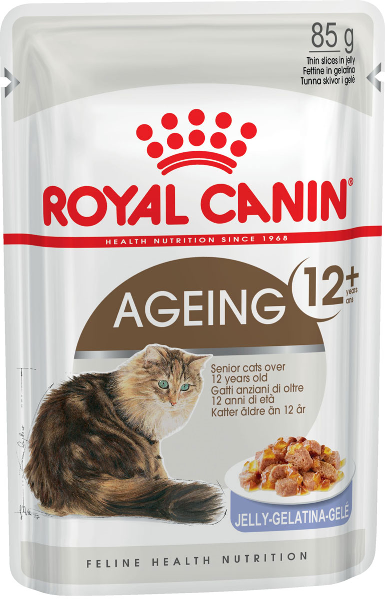 

Royal Canin Ageing 12+ для пожилых кошек старше 12 лет в желе (85 гр)
