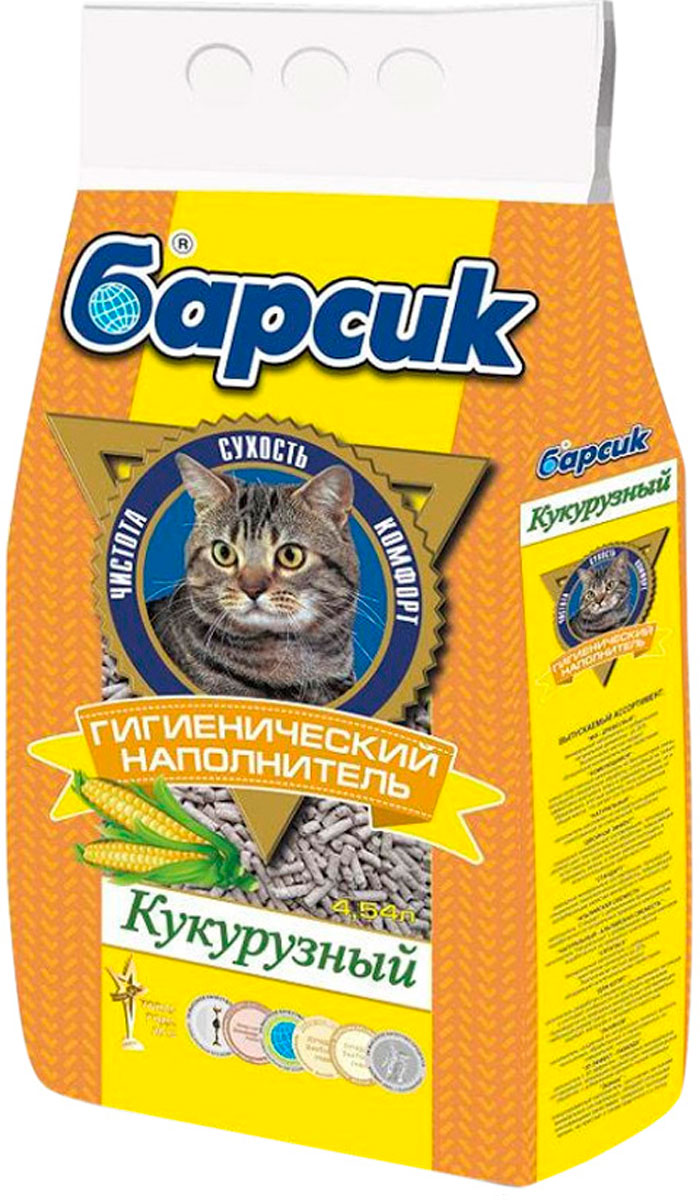 

барсик кукурузный – наполнитель кукурузный для туалета кошек (4,54 л)