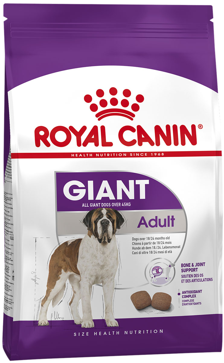 

Royal Canin Giant Adult для взрослых собак крупных пород (15 кг + 3 кг)