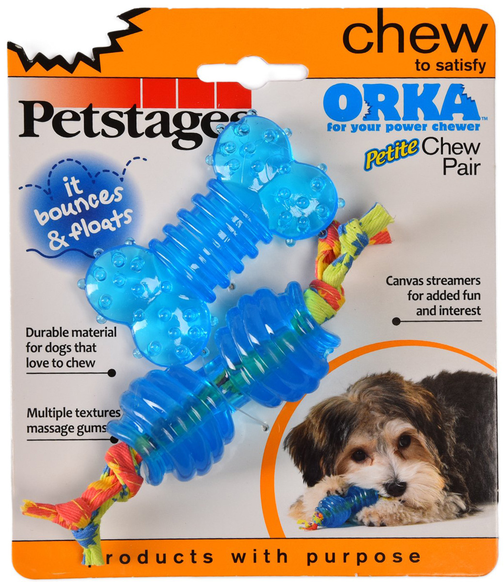 Petstages игрушка для собак орка набор косточка и гантель ультра-мини 7 см (уп. 2 шт) (1 шт)