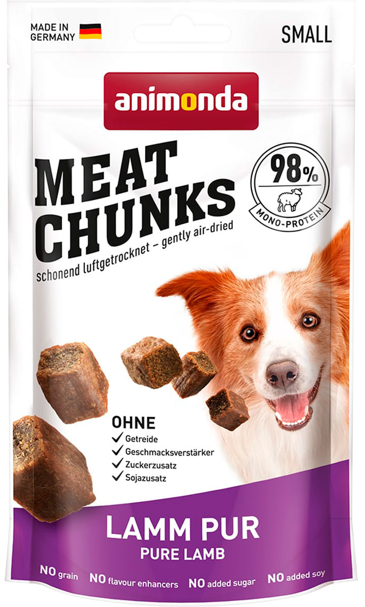 

Лакомство Animonda Meat Chunks для собак маленьких пород с ягненком 60 гр (1 шт)