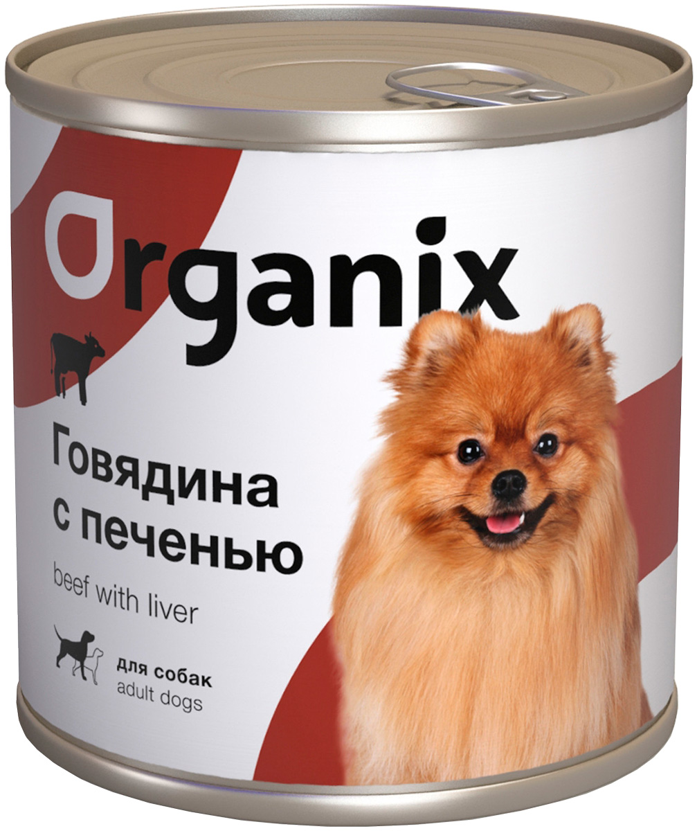 

Organix для взрослых собак с говядиной и печенью (750 гр)