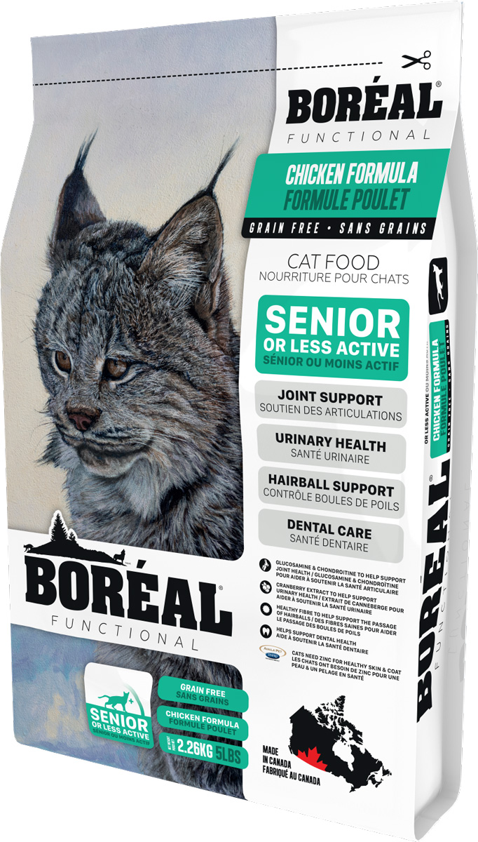 

Boreal Functional Cat Senior беззерновой для пожилых кошек с курицей (2,26 кг)