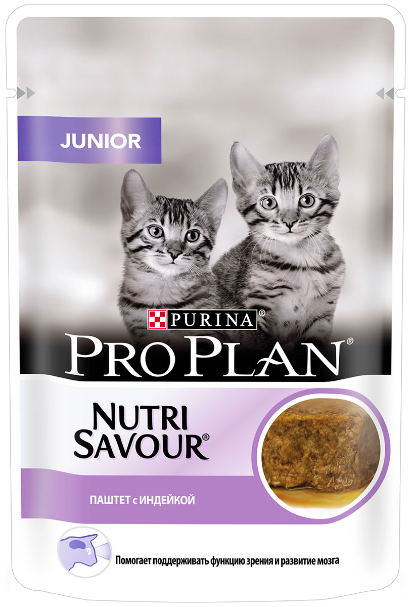 

Purina Pro Plan Cat Junior Turkey для котят паштет с индейкой 85 гр (85 гр)