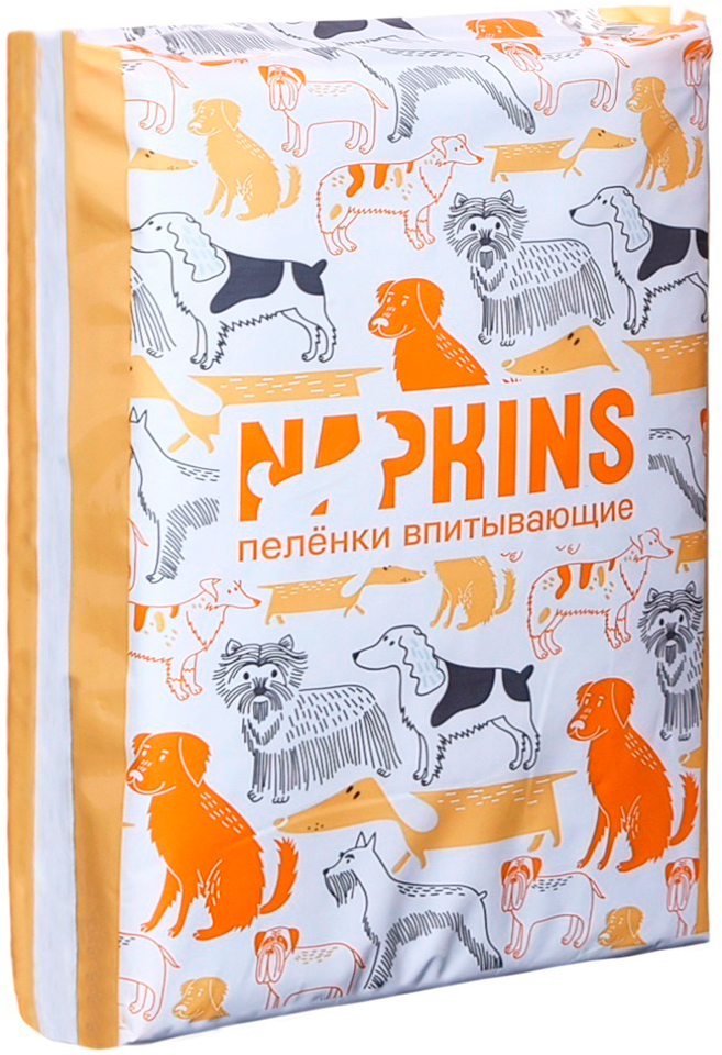 

Пеленки впитывающие для животных Napkins 60 х 60 см (5 шт)