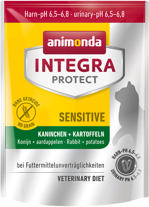 

Animonda Integra Protect Cat Sensitive для взрослых кошек при пищевой аллергии с кроликом и картофелем (1,2 кг)