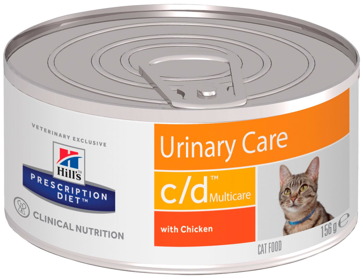 

Hill's Prescription Diet Multicare с/d Chicken для взрослых кошек при мочекаменной болезни с курицей 156 гр (156 гр х 24 шт)