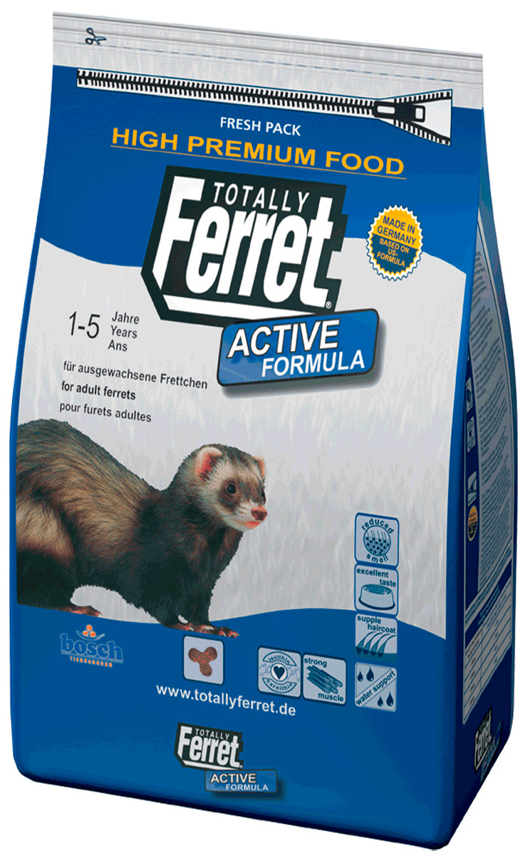 

Bosch Totally Ferret Active корм для взрослых и выставочных хорьков (7,5 кг)