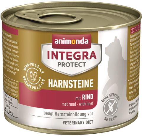 

Animonda Integra Protect Cat Harnsteine Urinary для взрослых кошек при мочекаменной болезни с говядиной 200 гр (200 гр)