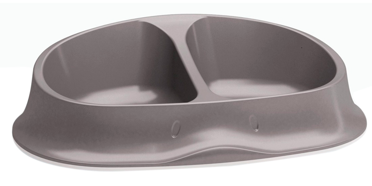 

Миска двойная нескользящая Stefanplast Chic Double бежевая 2 х 0,25 л (1 шт)