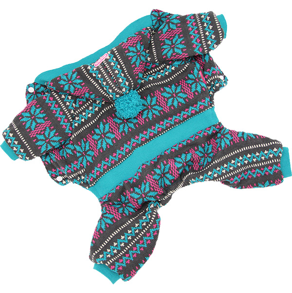 

For My Dogs костюм для собак утепленный Сканди голубой Fw635-2018 (16)