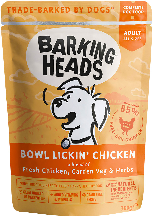 

Barking Heads До последнего кусочка для взрослых собак всех пород с курицей (300 гр)