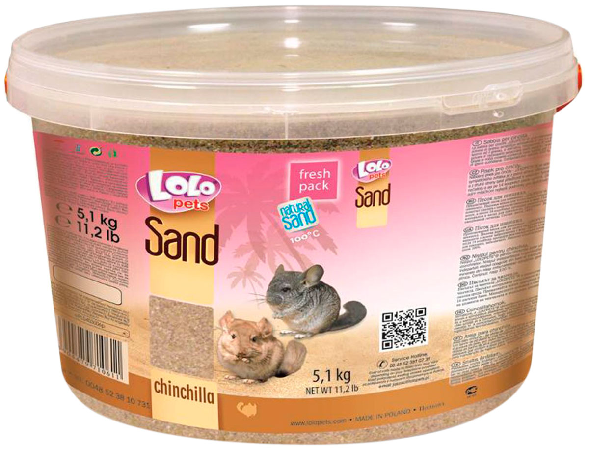 Lolo Pets Sand песок для шиншилл 5,1 кг (1 шт)
