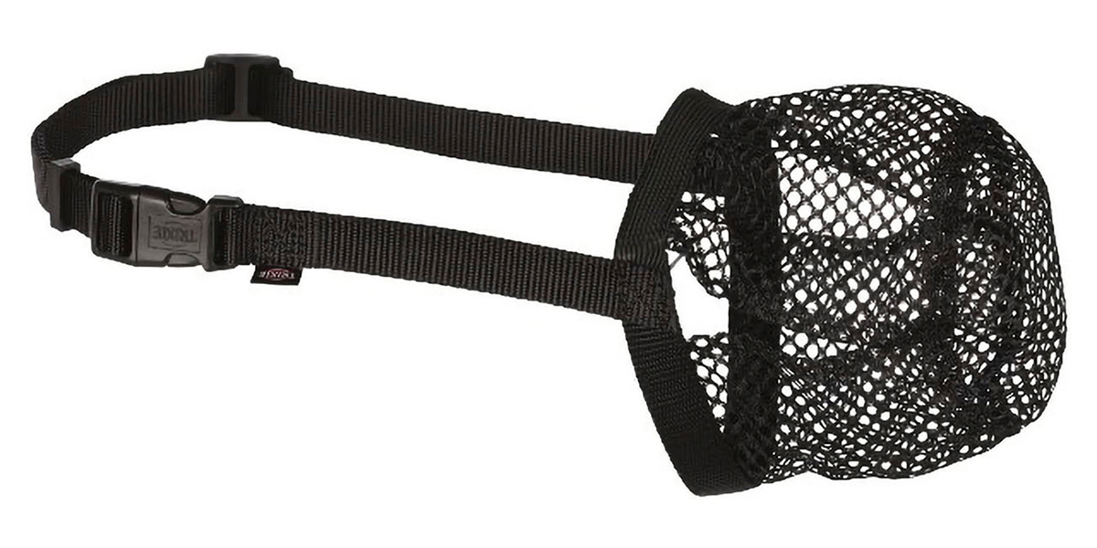 

Намордник для собак регулируемый защита от отравленных приманок сетка Trixie размер M-l (1 шт)