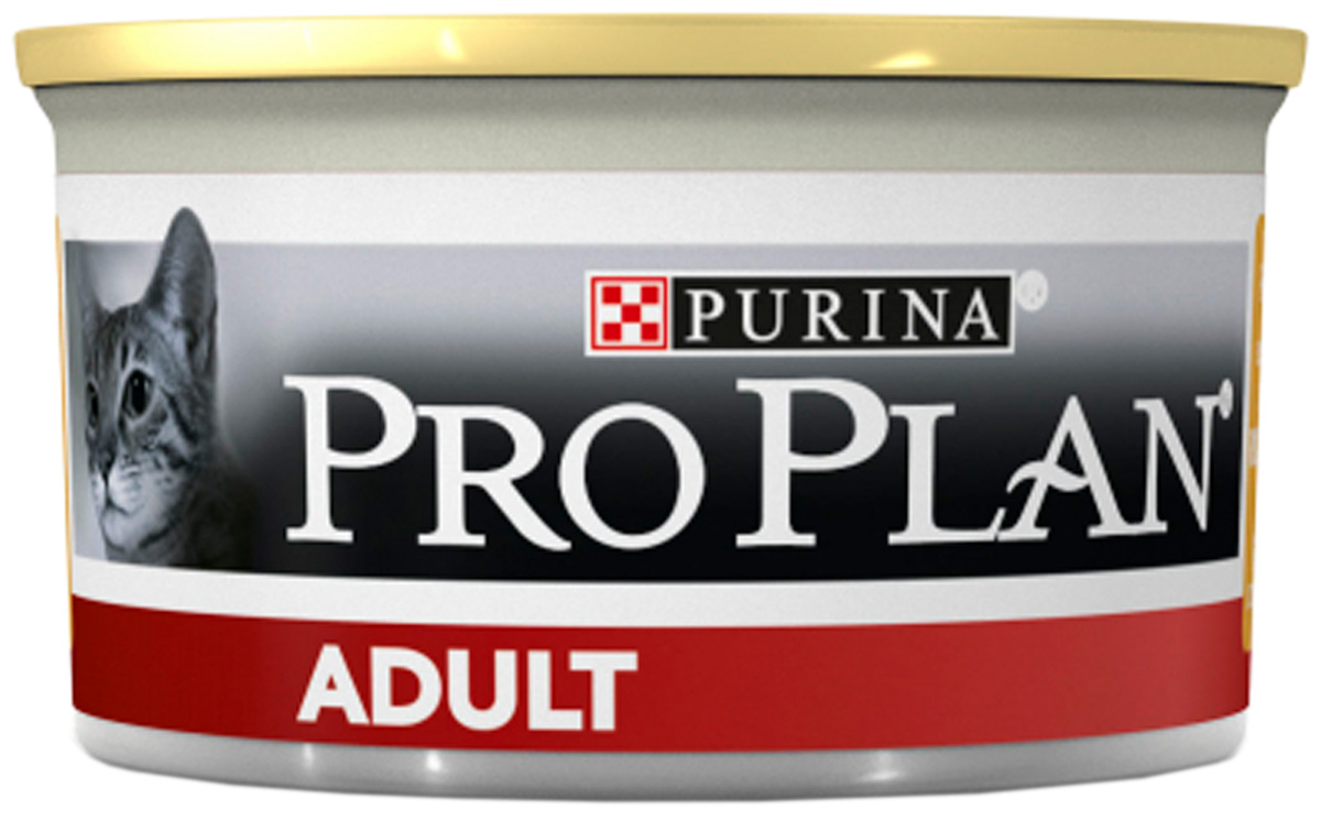 

Purina Pro Plan Cat Adult для взрослых кошек паштет с курицей (85 гр)