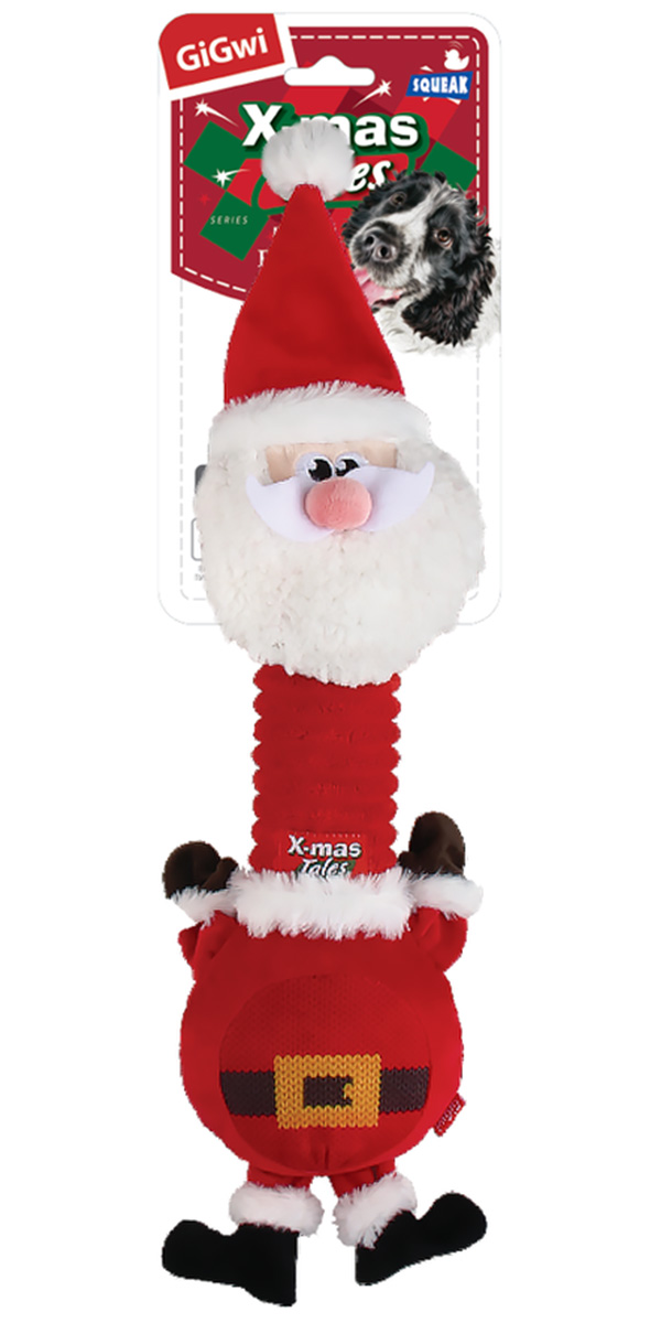 

Игрушка для собак GiGwi X-mas Tales Санта с пищалкой 45 см (1 шт)