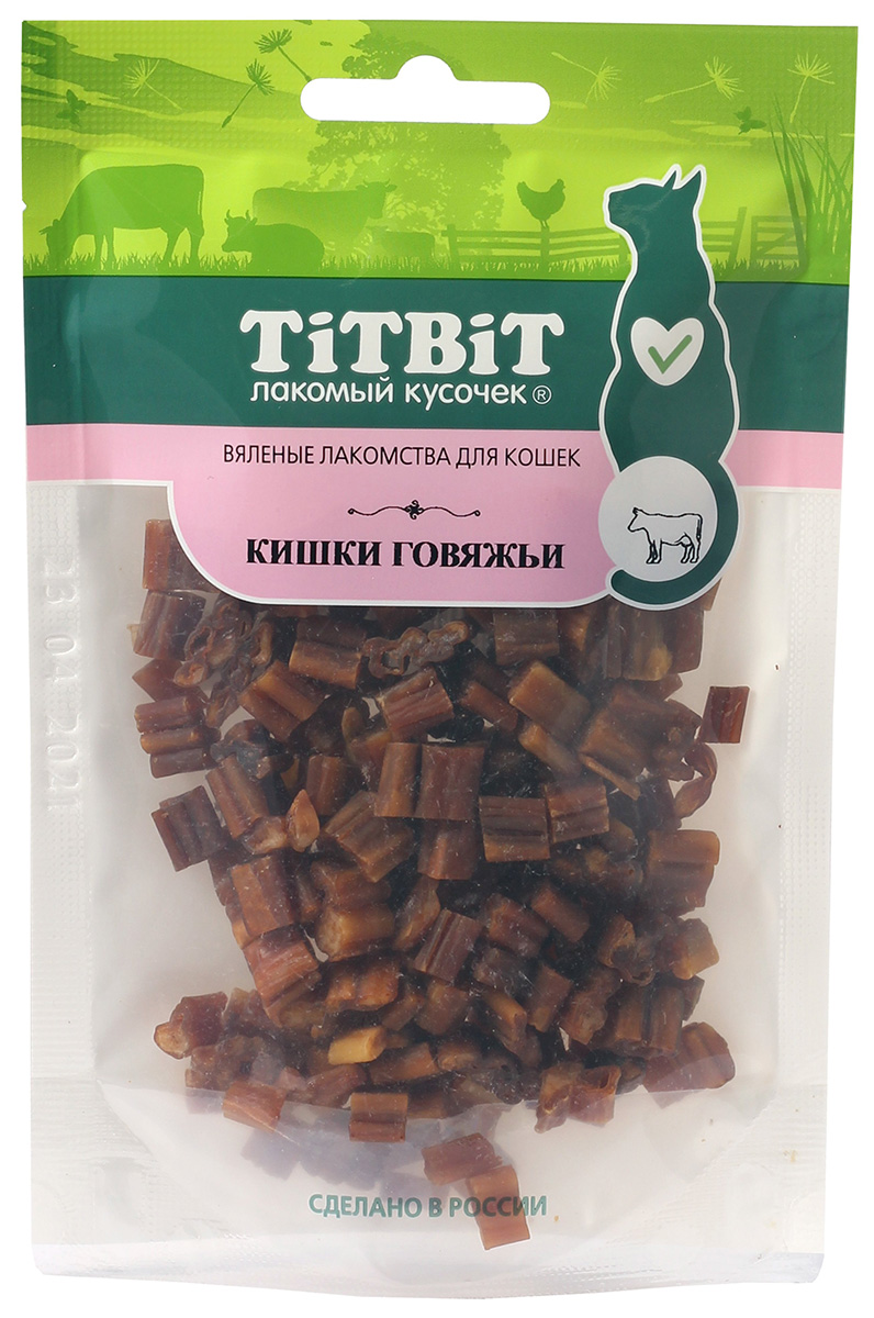 

Лакомство Tit Bit для кошек вяленые кишки говяжьи (35 гр)