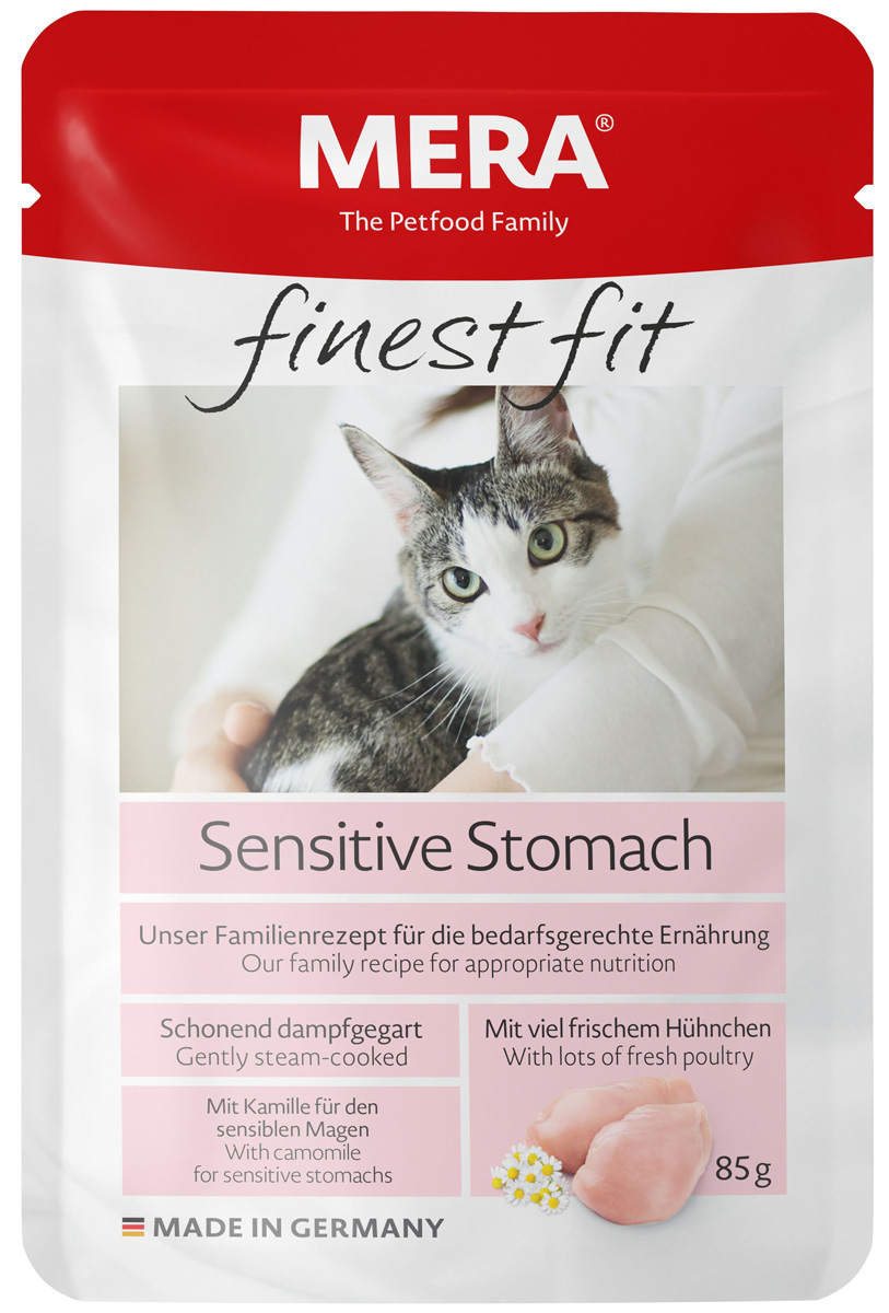 

Mera Finest Fit Cat Sensitive Stomach для взрослых кошек с чувствительным пищеварением с птицей (85 гр)