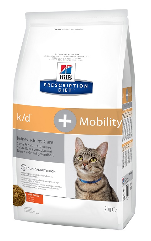 

Hill's Prescription Diet K/d + Mobility для взрослых кошек поддержание функции почек и метаболизма в суставах (2 кг)