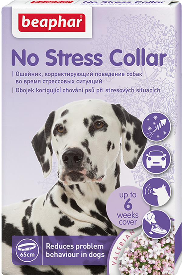 

Ошейник для собак успокаивающий Beaphar No Stress Collar 65 см (1 шт )