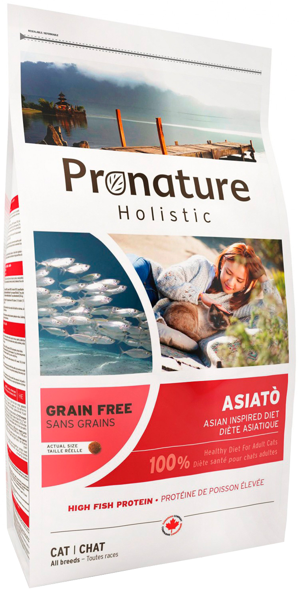 

Pronature Holistic Grain Free Cat Asiato беззерновой для взрослых кошек Азиатская кухня (0,34 кг)