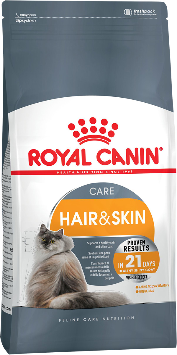 

Royal Canin Hair & Skin Care для взрослых кошек при аллергии (0,4 кг)